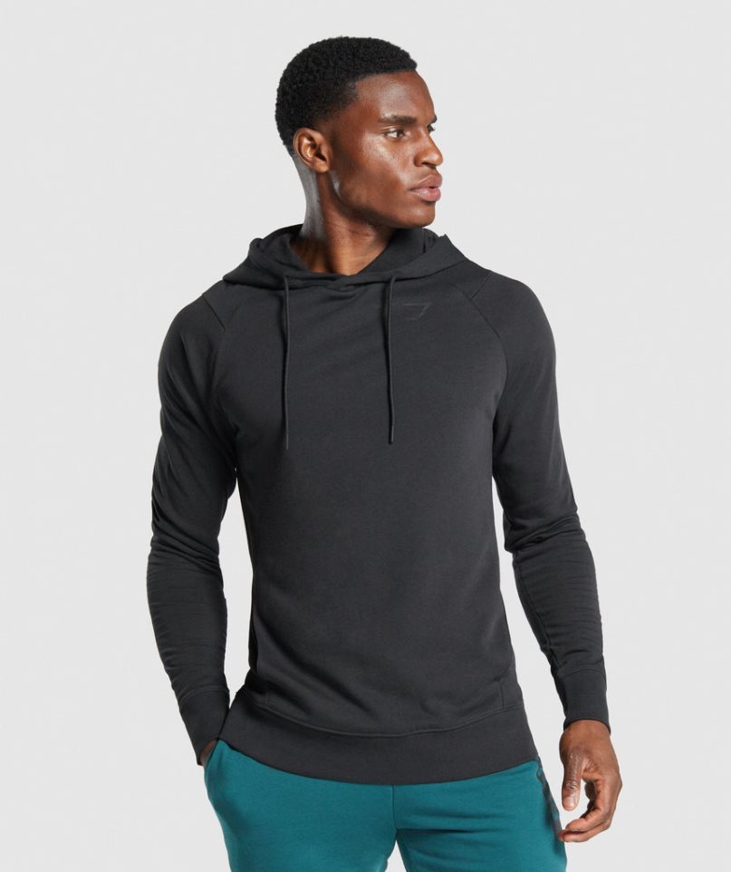 Men\'s Gymshark Bold Hoodie Black | NZ 7LAZMK